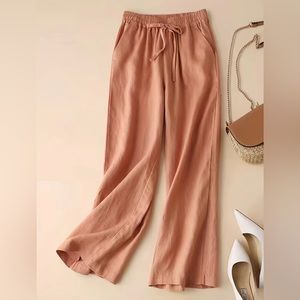Womens size large linen drawstring pants
